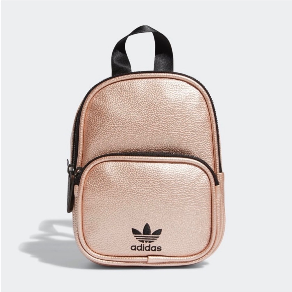 Adidas Rose Gold/Black Mini Backpack NWT